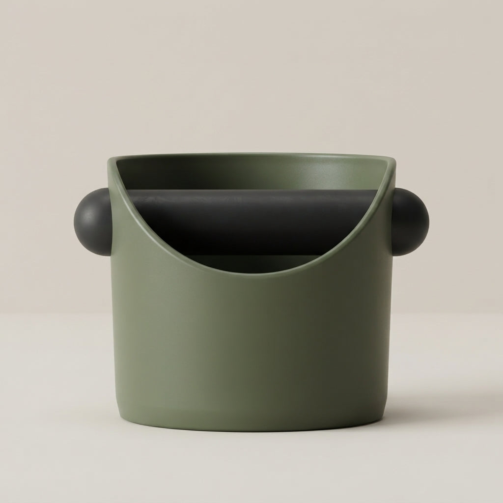 Espresso Knock Box Plastic Rubber Base Detachable Bar 1