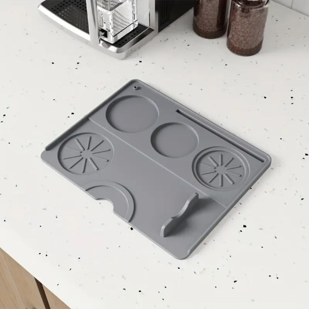 Espresso Tamping Mat - Non-Slip Silicone for Organized Brewing Tools 0