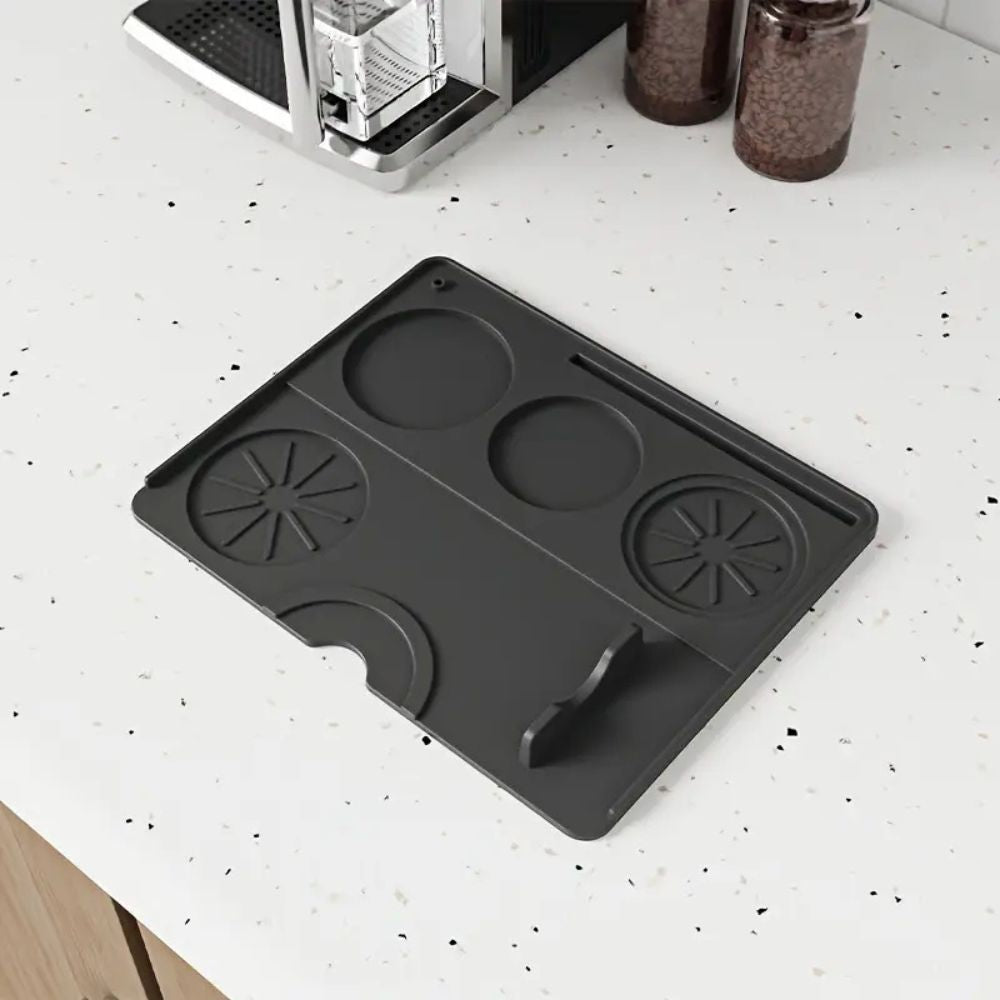 Espresso Tamping Mat - Non-Slip Silicone for Organized Brewing Tools 3