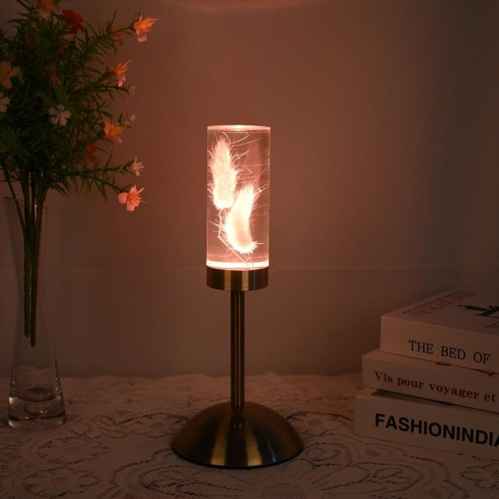 Eternal Blossom Table Lamp - Cordless, Rechargeable Floral Design 0