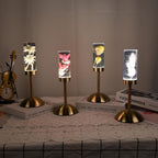 Eternal Blossom Table Lamp - Cordless, Rechargeable Floral Design 1