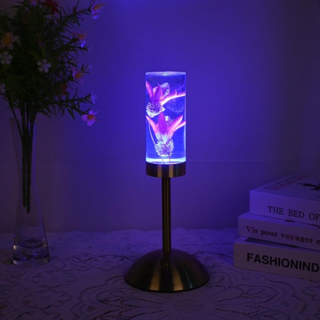 Eternal Blossom Table Lamp - Cordless, Rechargeable Floral Design 3
