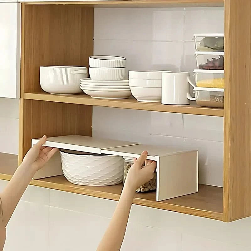 Expandable Kitchen Organizer - Adjustable Multi-Layer Pantry Storage 1