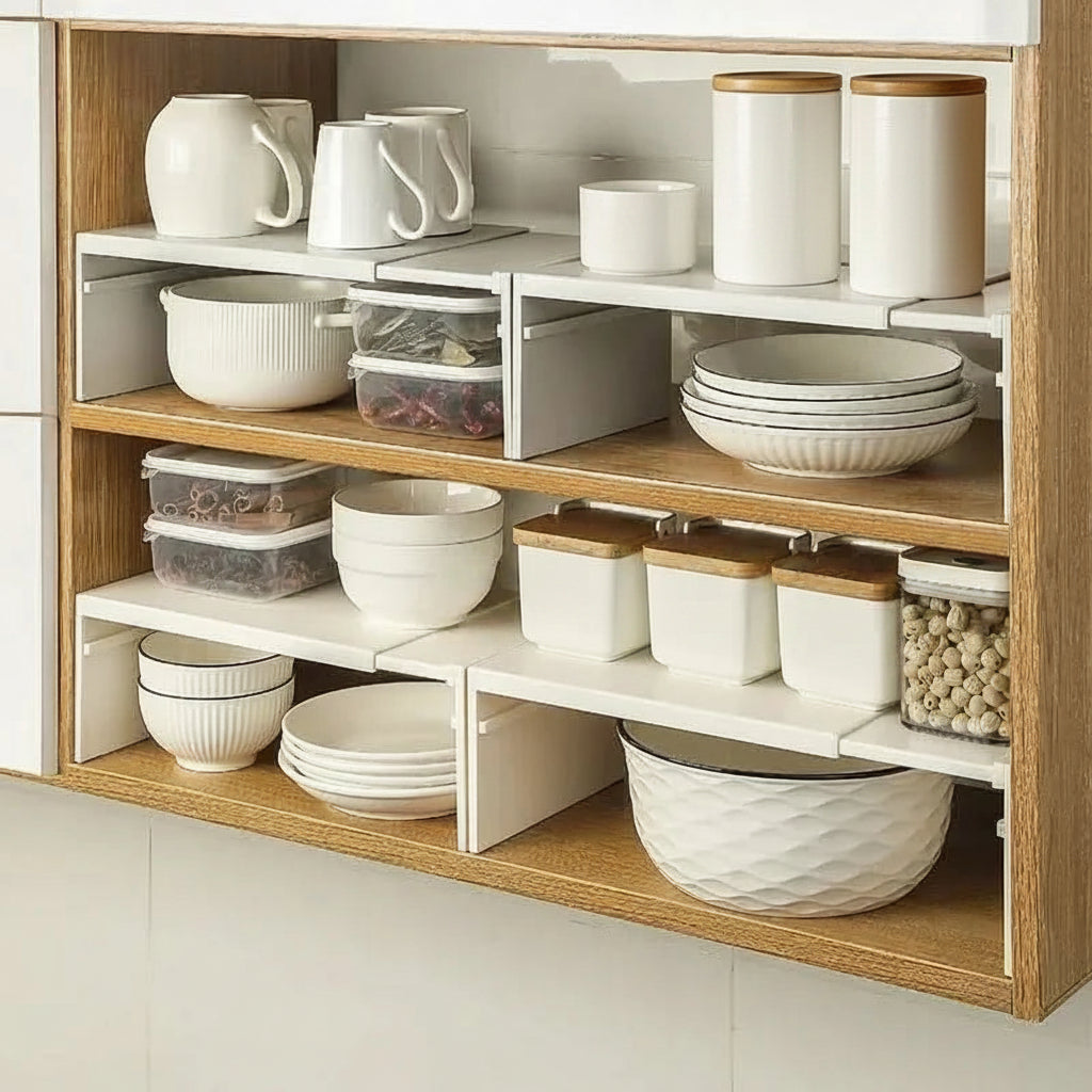 Expandable Kitchen Organizer - Adjustable Multi-Layer Pantry Storage 3