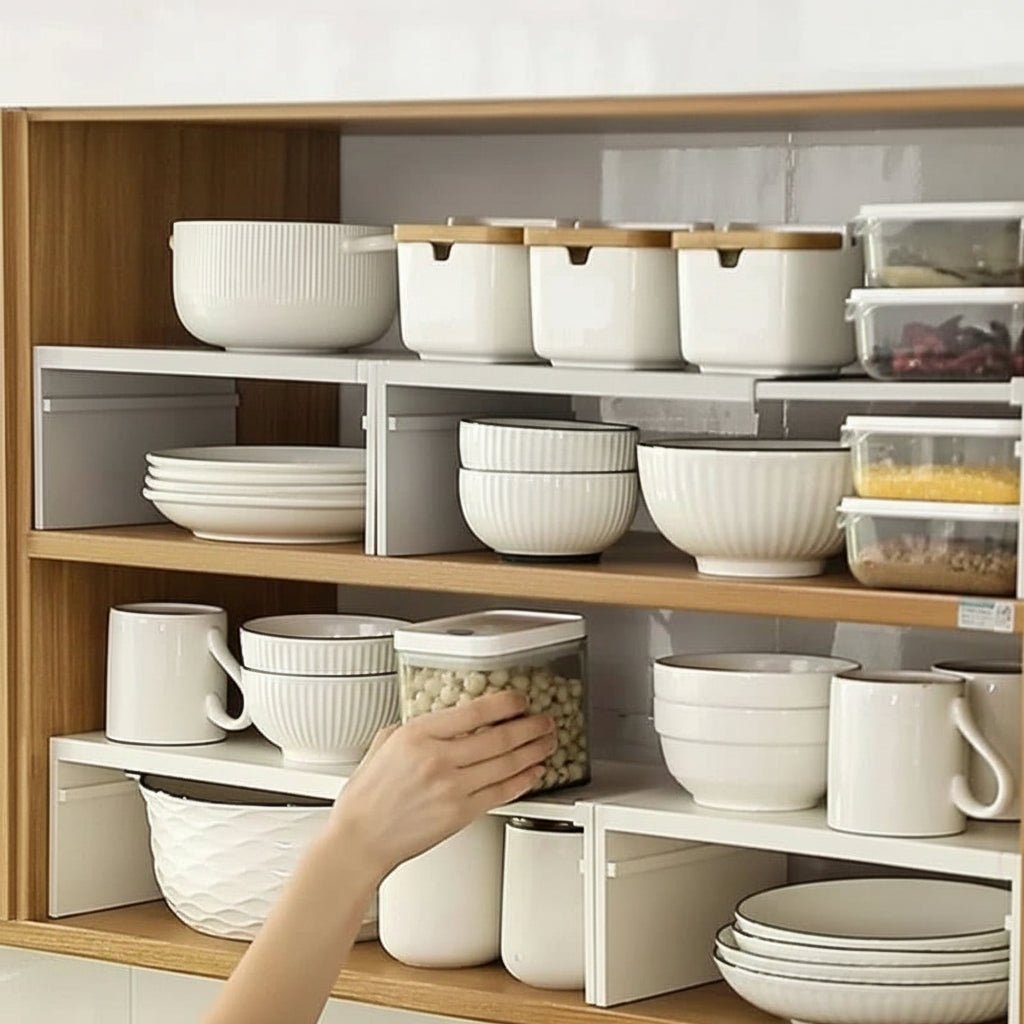 Expandable Kitchen Organizer - Adjustable Multi-Layer Pantry Storage 5