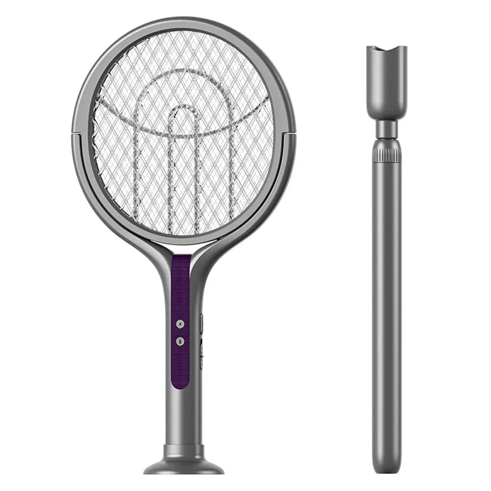 Extendable Electric Mosquito Swatter - USB Rechargeable & Rotating Head 7