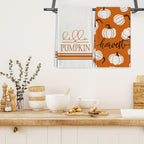 Fall Pumpkin Kitchen Towels - Soft & Absorbent 4-Pack for Seasonal Decor 3