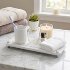 Fast-Drying Diatomite Sink Tray with Steel Legs – 28 x 11cm for Kitchen and Bathroom Organization 2