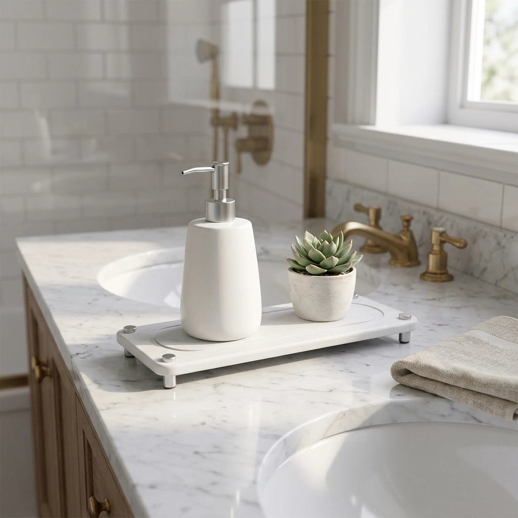 Fast-Drying Diatomite Sink Tray with Steel Legs – 28 x 11cm for Kitchen and Bathroom Organization 5