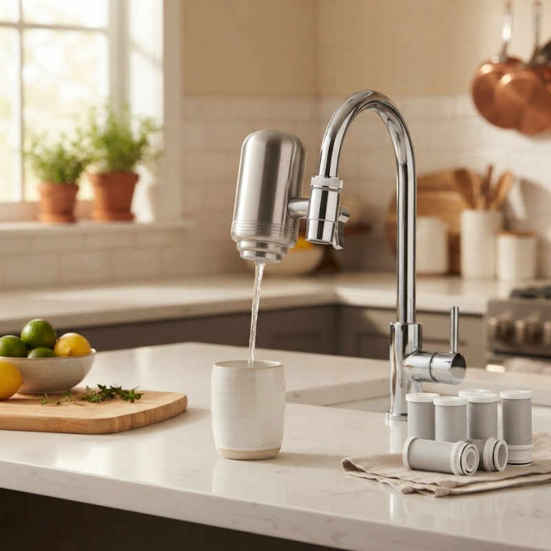 Faucet Mount Water Filter 5 Stage Filtration System 02