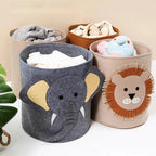 Felt Toy Storage Bag - Durable Organizer for Kids' Stuffed Animals & Toys 3
