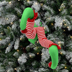 Festive Plush Party Legs - Soft Holiday Decoration for Christmas Cheer 3