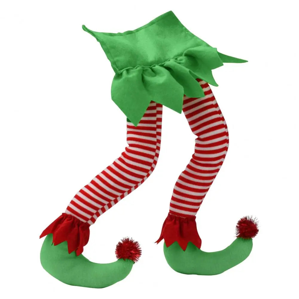 Festive Plush Party Legs - Soft Holiday Decoration for Christmas Cheer 5