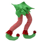 Festive Plush Party Legs - Soft Holiday Decoration for Christmas Cheer 5