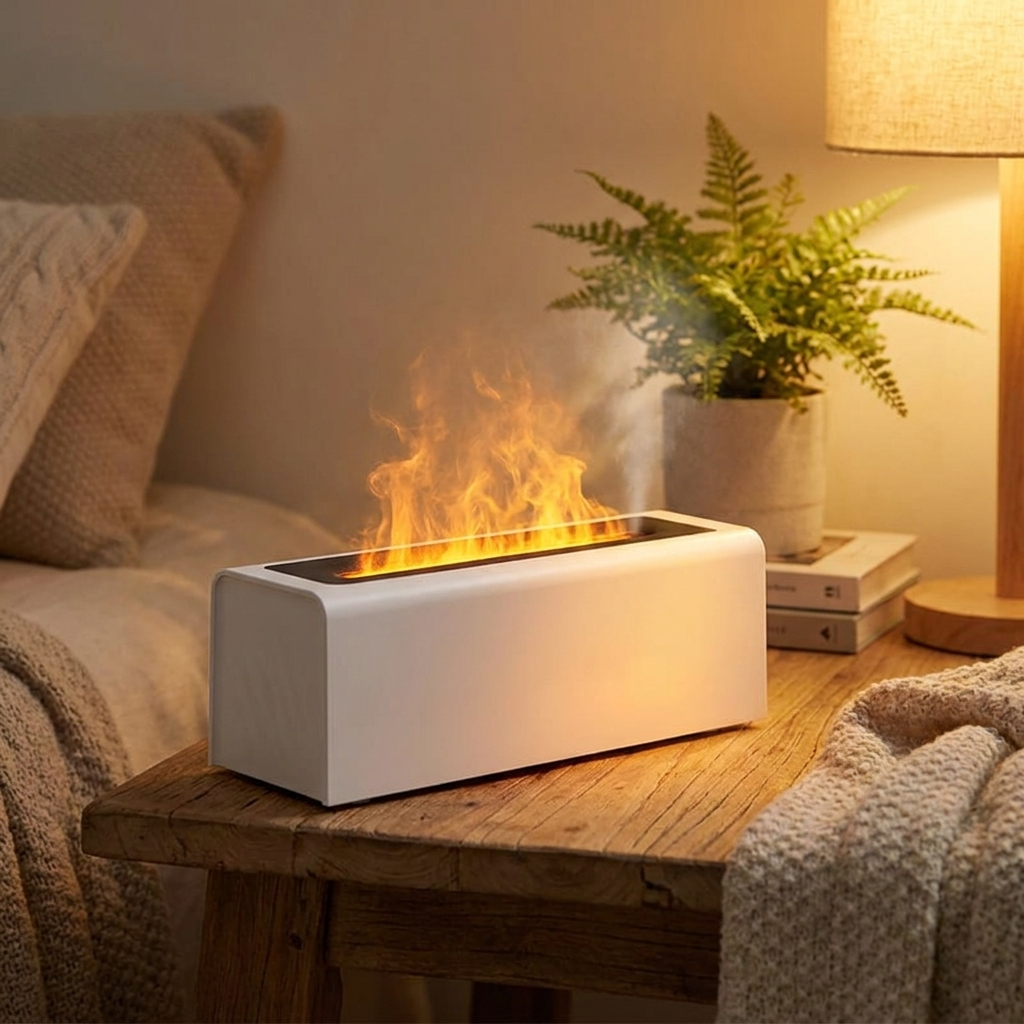 Flame Aroma Diffuser - Ultrasonic Humidifier & Best Essential Oil Diffuser 8