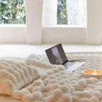 Fleece Winter Blanket - Soft Plush Fabric for Sofa and Bed-Blanket-Homely Dreams-White-100×160 cm-Homely Dreams