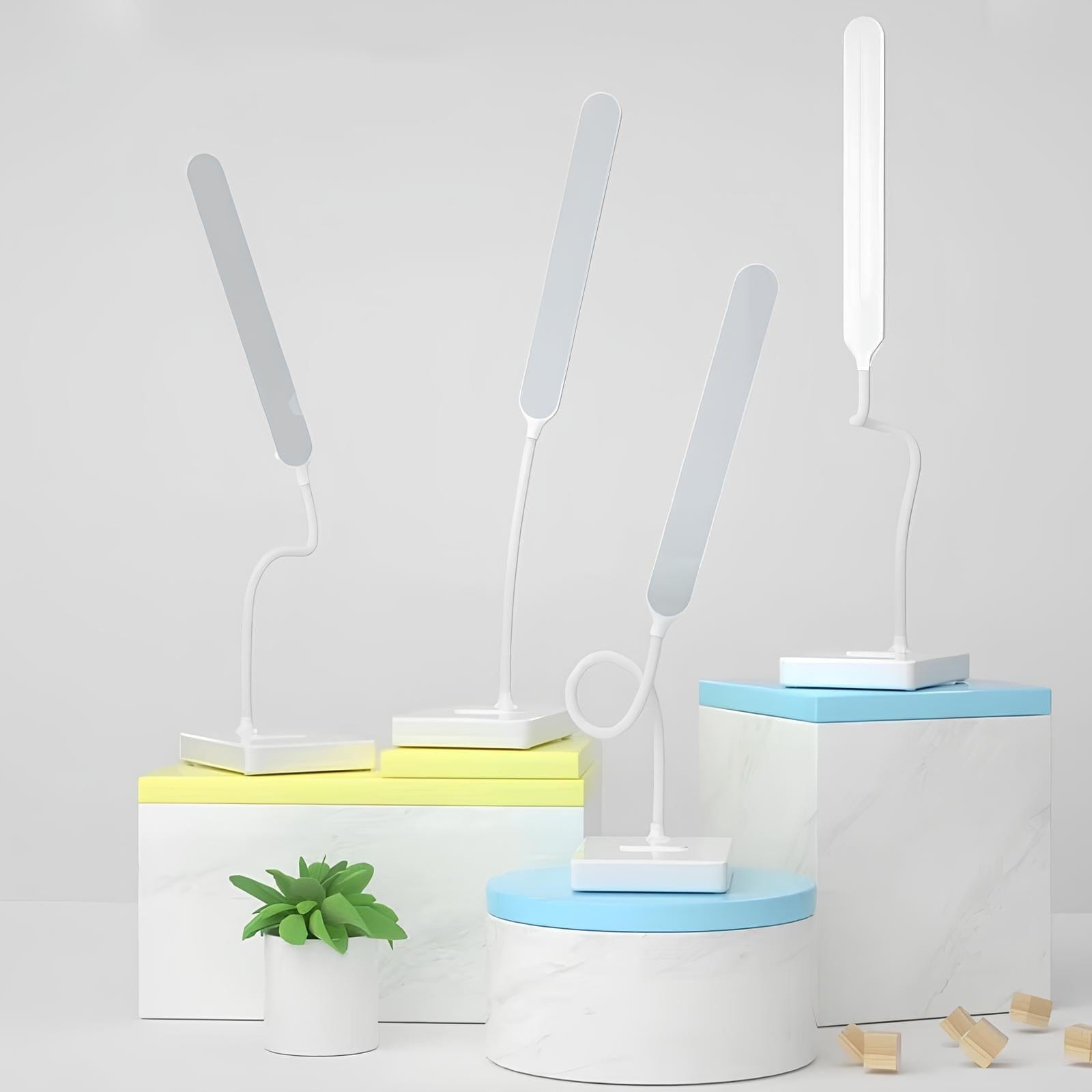 Flexible Arm Desk Lamp - USB Rechargeable, Dimmable & Cordless 7