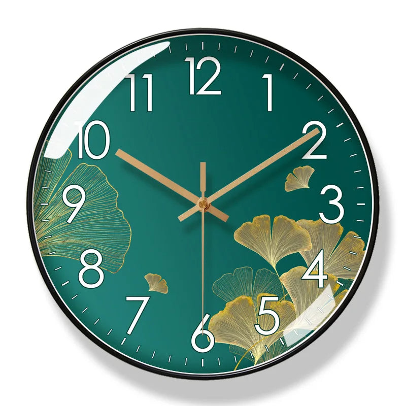 Floral Wall Clock - Elegant Silent Quartz Kitchen Clock Decor 2