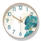 Floral Wall Clock - Elegant Silent Quartz Kitchen Clock Decor 5