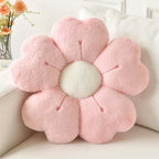 Flower Plush Throw Pillow - Cozy Decorative Couch Accent for Home 0