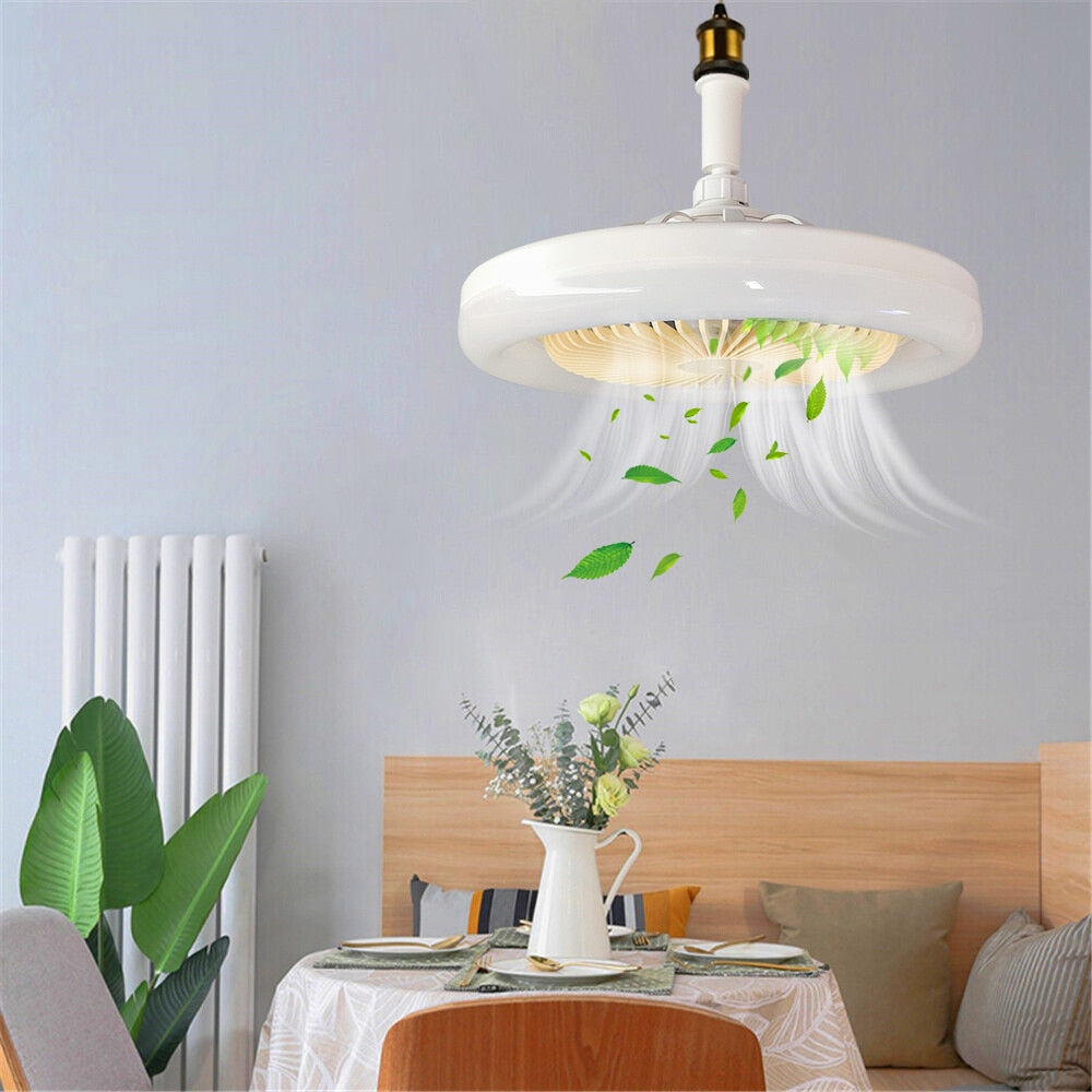 Flush Mount Ceiling Fan Light - Smart Cooling & Dimmable LED Brightness 4