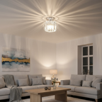 Flush Mount Ceiling Light - Elegant Glass Fixture for Soft Lighting 7