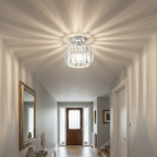 Flush Mount Ceiling Light - Elegant Glass Fixture for Soft Lighting 8
