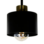 Flush Mount Ceiling Light - Modern Black Gold Design with 3 E27 Points 7