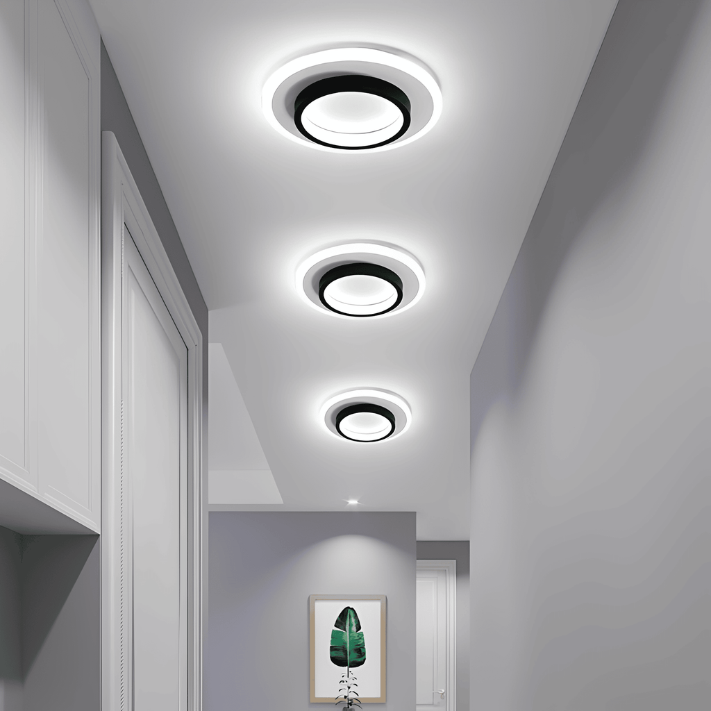 Flush Mount Ceiling Light - Ultra-Slim LED Design for Modern Interiors 0