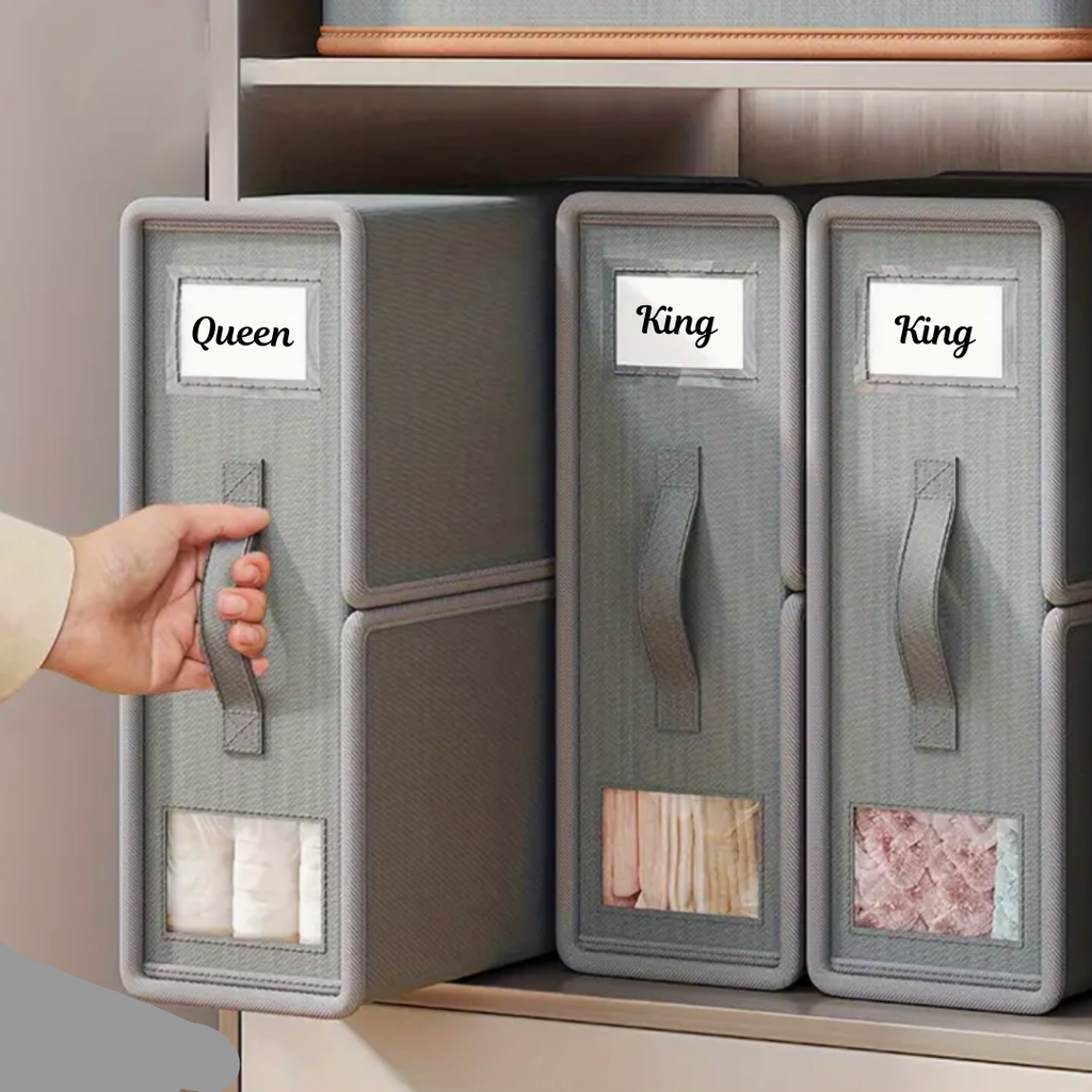 Foldable Bedding Organizer - Maximize Closet Space & Reduce Clutter 3
