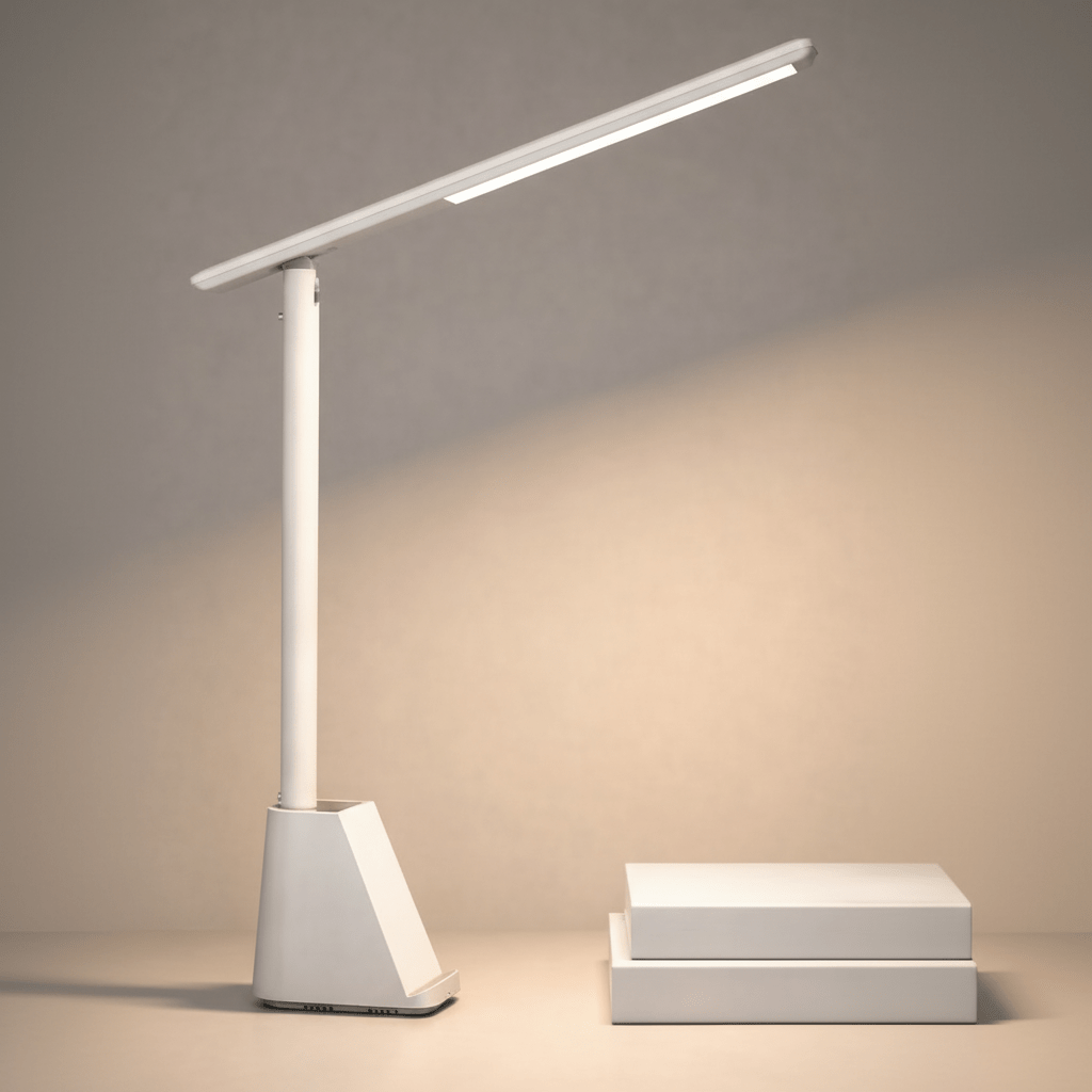 Foldable LED Desk Lamp with Dimming Function, USB-Powered Eye-Friendly Light for Home Office and Travel 2