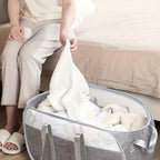 Foldable Laundry Basket - Stylish Design with Durable Handles 2