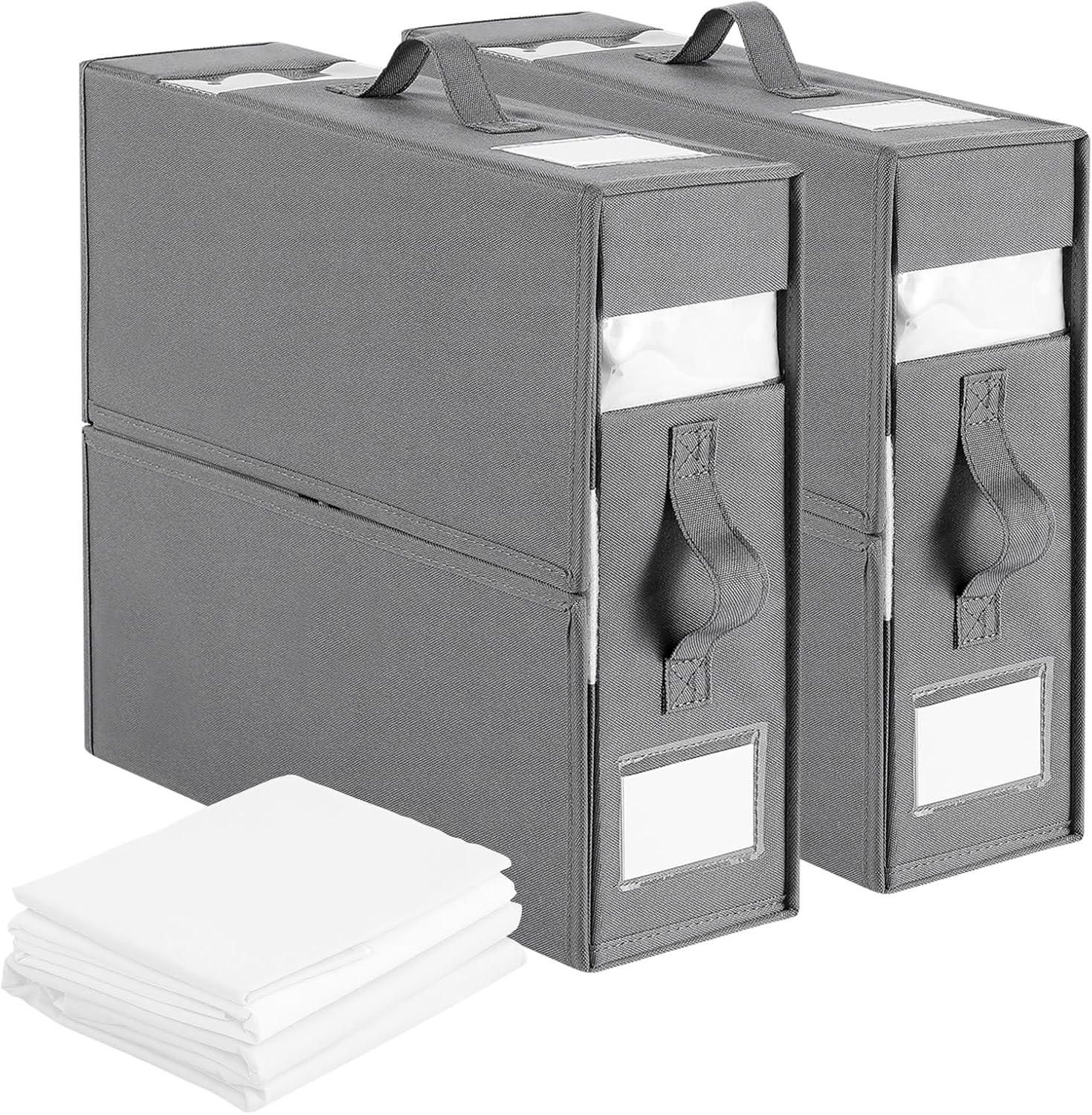 Foldable Linen Storage Box for Bedding Organization 02
