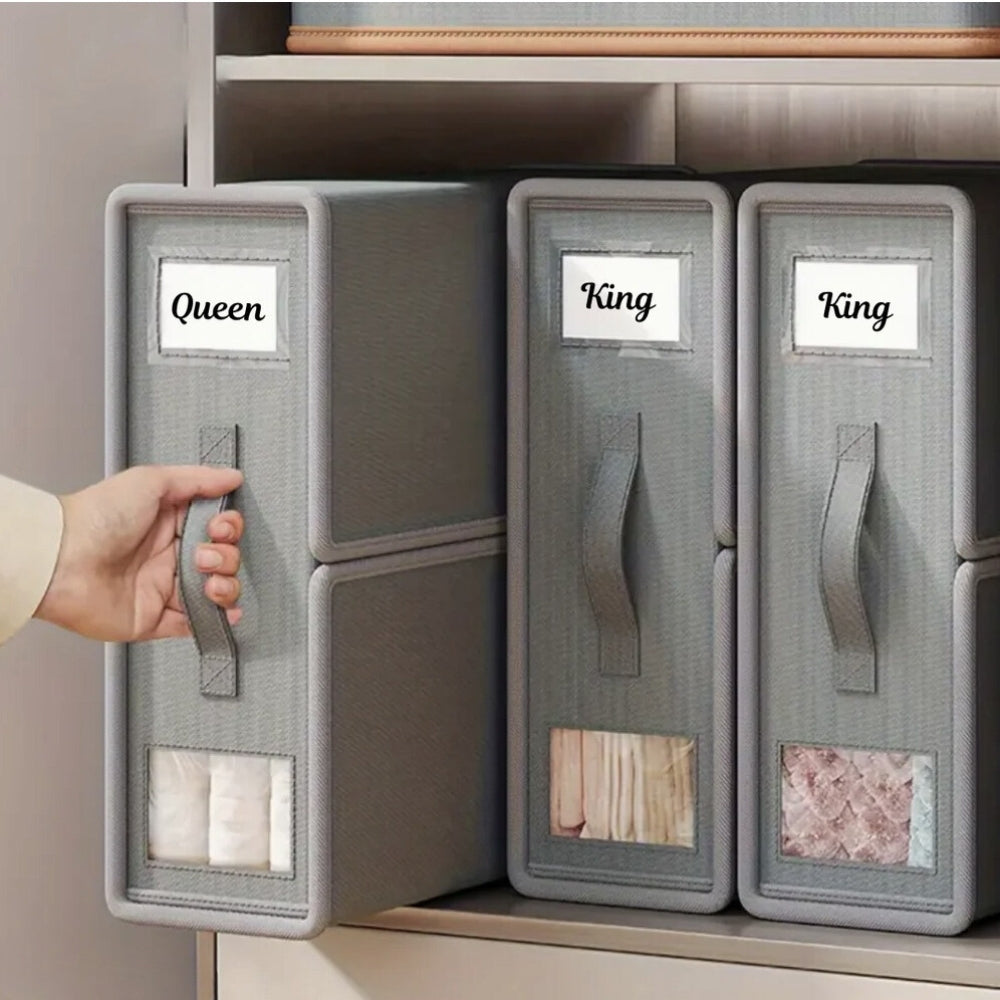 Foldable Linen Storage Box for Bedding Organization 05