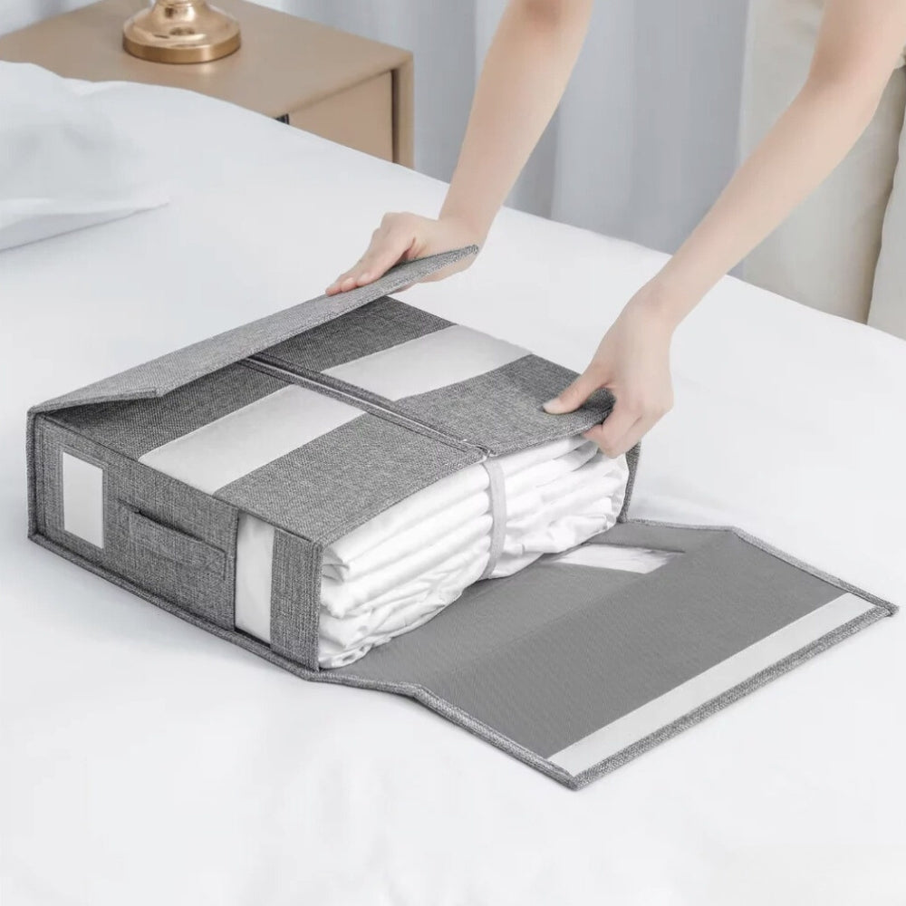 Foldable Linen Storage Box for Bedding Organization 07