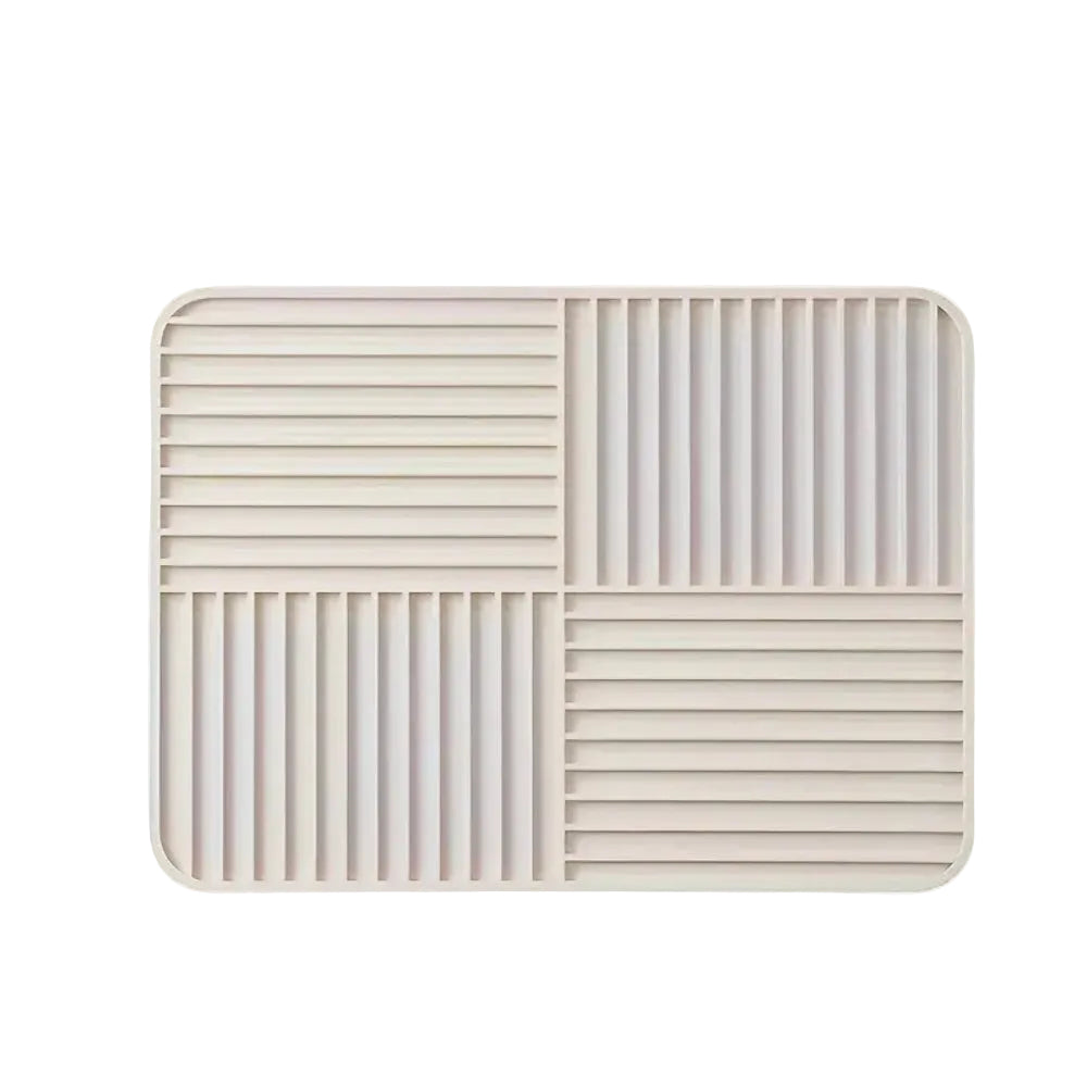 Rectangular tray with geometric design on a white background