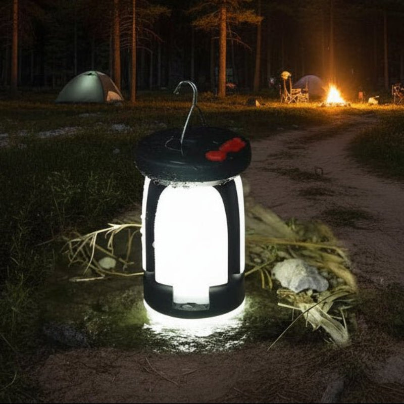 Foldable Solar Camping Lantern - Dual Charging & Adjustable Brightness 1