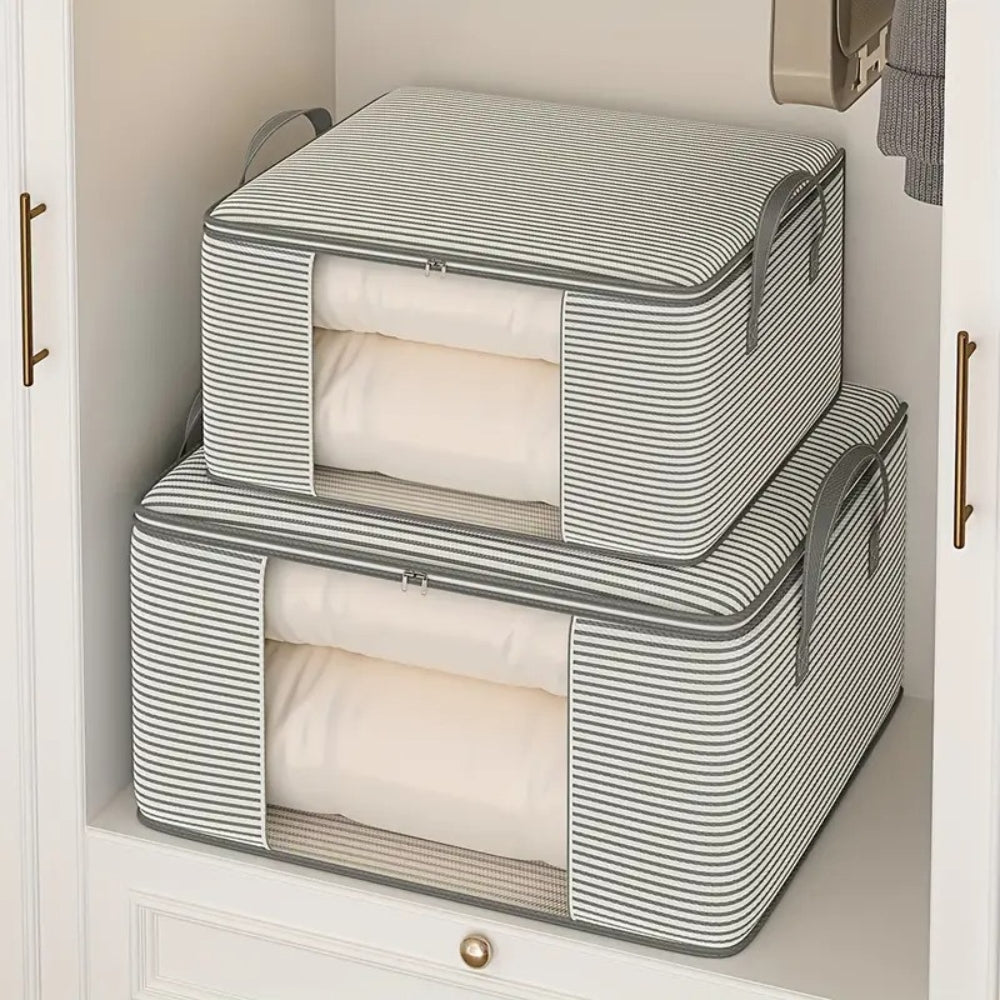 Foldable Storage Bag - Space-Saving Organizer for Clothes & Bedding 2