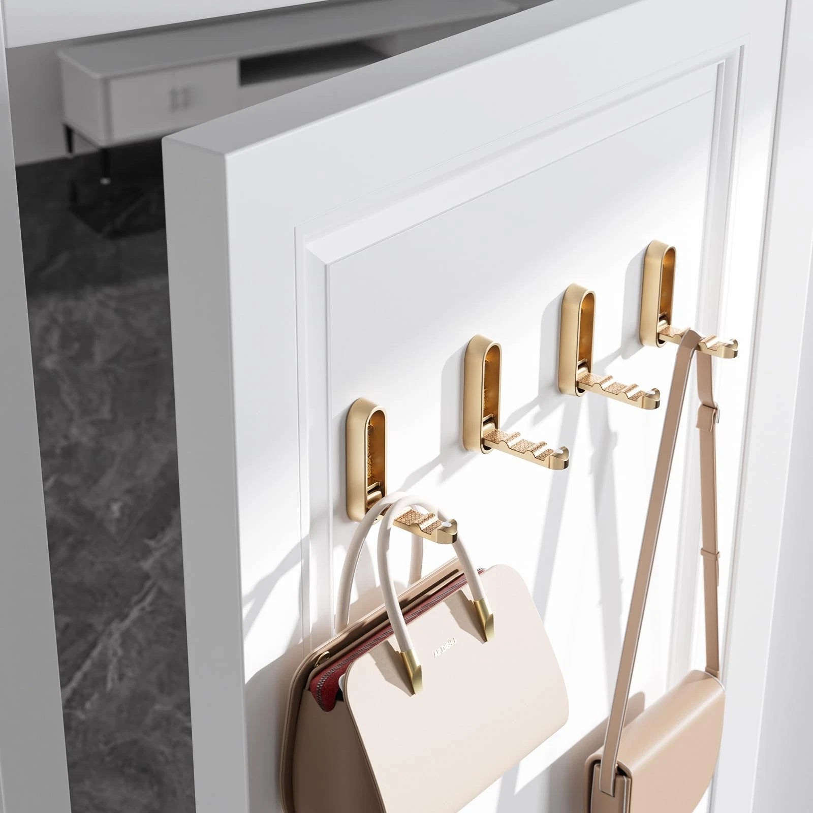 Foldable Wall Coat Hook - Space-Saving Zinc Alloy Design 6