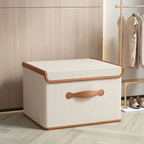 Folding Storage Box with Lid - Space-Saving Storage Containers for Home 4