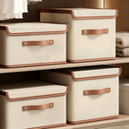 Folding Storage Box with Lid - Space-Saving Storage Containers for Home 6