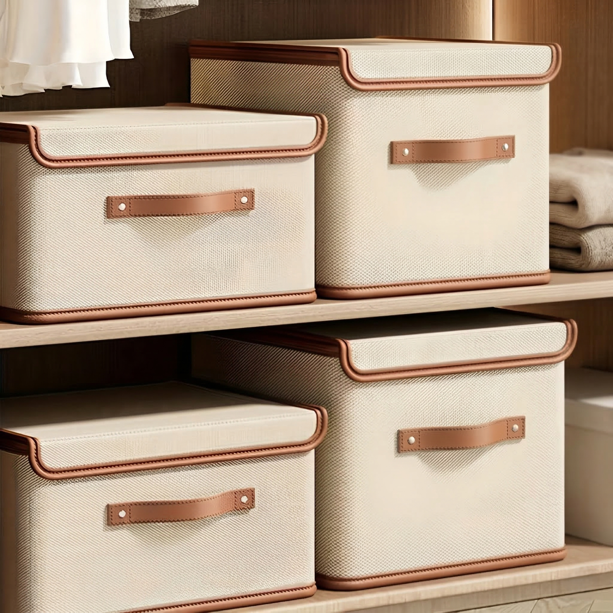 Folding Storage Box with Lid - Space-Saving Storage Containers for Home 6