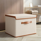 Folding Storage Box with Lid - Space-Saving Storage Containers for Home 7