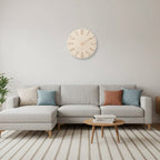 Frameless Wooden Wall Clock - Scandinavian Minimalist Design 1