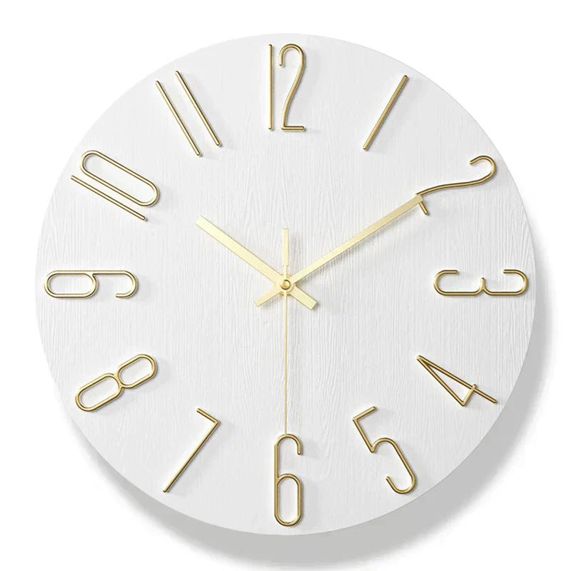 Frameless Wooden Wall Clock - Scandinavian Minimalist Design 6