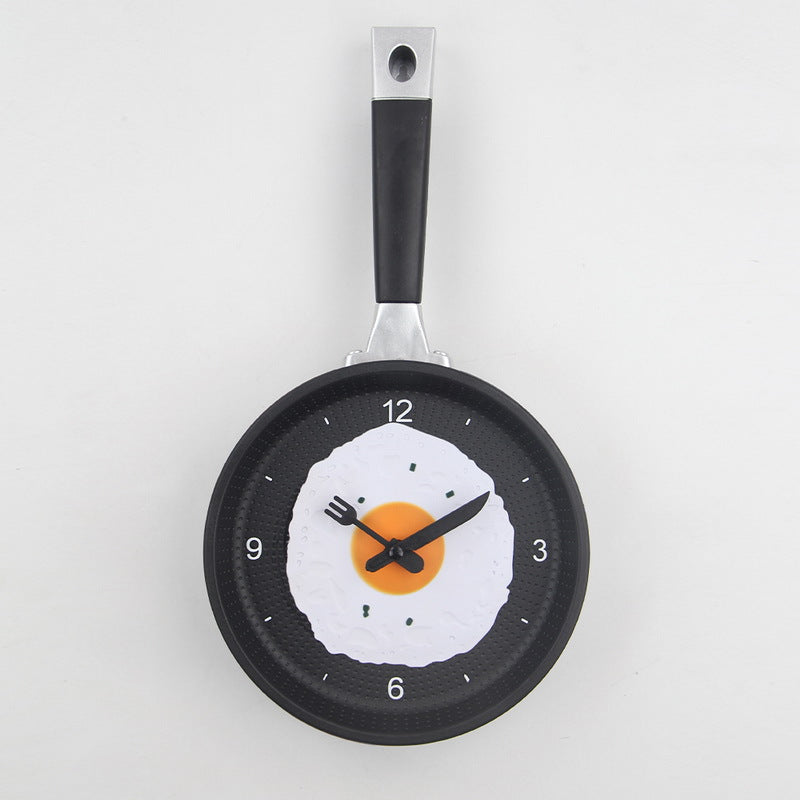 Fried Egg Pan Wall Clock - Unique Kitchen Clock Decor for Fun Spaces 2
