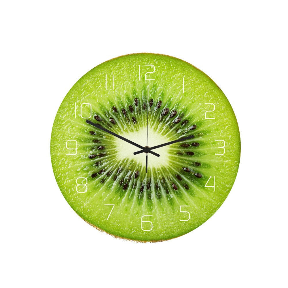 Fruit Fiesta Wall Clock - Colorful Kitchen Decor for Any Room 0