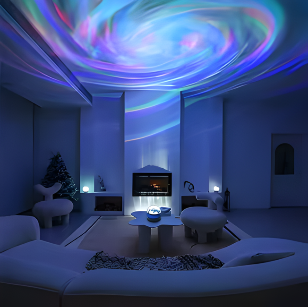 Galaxy Projector Light with Music Sync – LED Star and Aurora Projection for Relaxation and Home Atmosphere 0