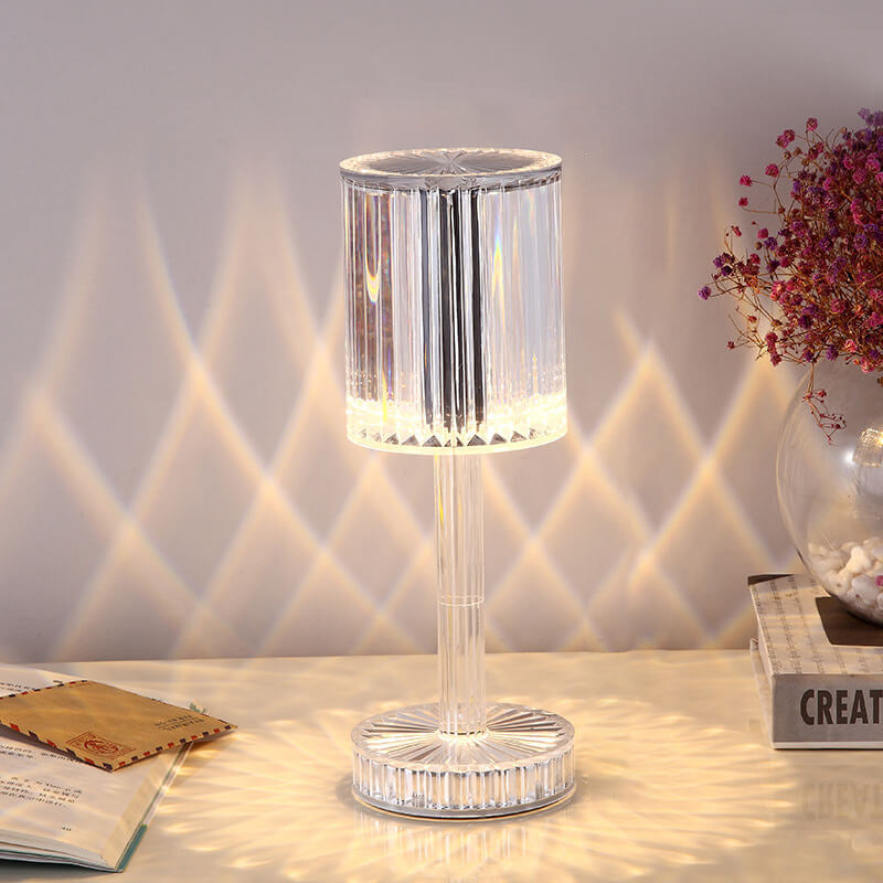 Geometric LED Table Lamp - Wireless Convenience & Modern Design 2