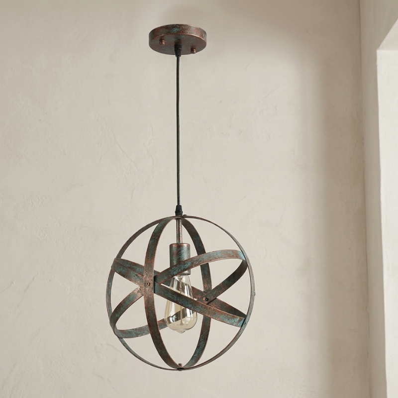 Geometric Pendant Light Metal Hanging Lamp Industrial Style 1